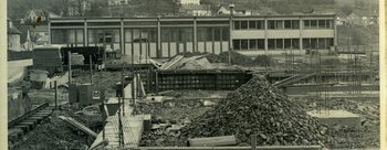 Neubau des PKW Betriebes 1978